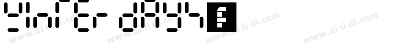 Winter days字体字体转换